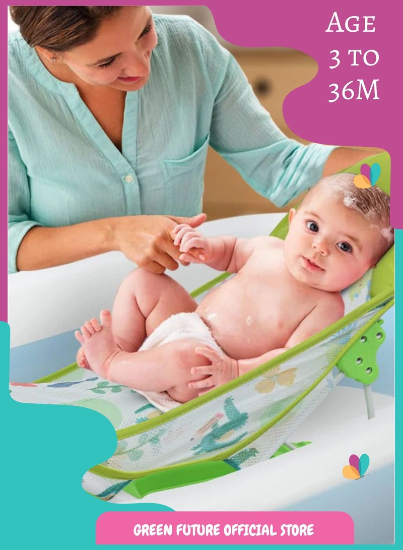 مقعد استحمام للأطفال وكرسي للأطفال من حديثي الولادة حتى 36 شهر - أخضر - Image 1