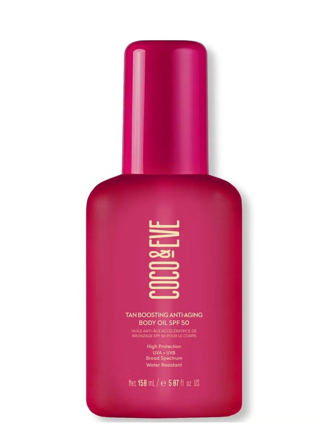 Coco & Eve Tan Boosting Anti-aging Body Oil SPF50 150ml - Image 1