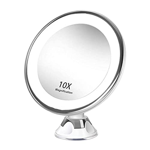 CALANDIS 10X Magnifying Makeup Mirror Magnification Led Light Cosmetic Mirror Style 1 - Image 1