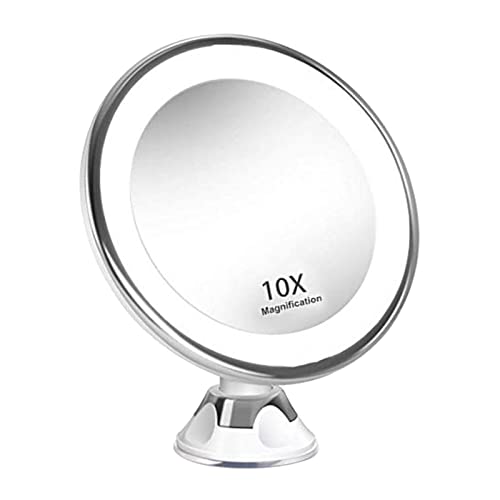 CALANDIS 10X Magnifying Makeup Mirror Magnification Led Light Cosmetic Mirror Style 1 - Image 5