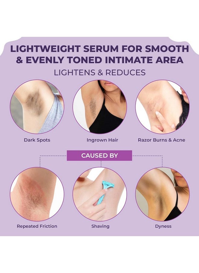 Sanfe - Sanfe Spotlite Sensitive Body Serum For Dark Underarms, Inner Thighs and Sensitive Areas | 10X Powerful, Enriched with 2% Glyoclic Acid, Alpha Arbutin, Niacinnamide| For Dark Intimate Patches, Detanning, Anti Aging and Skin | Helps in Depigmentation & Long Moisture - 50gm | For Indian Women Skin - Image 1