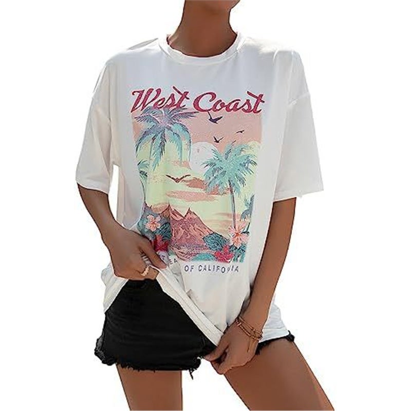 Round Neck Fun Pattern Wish Short Sleeve Top Men'S And Women'S T-Shirt Printing - Image 1