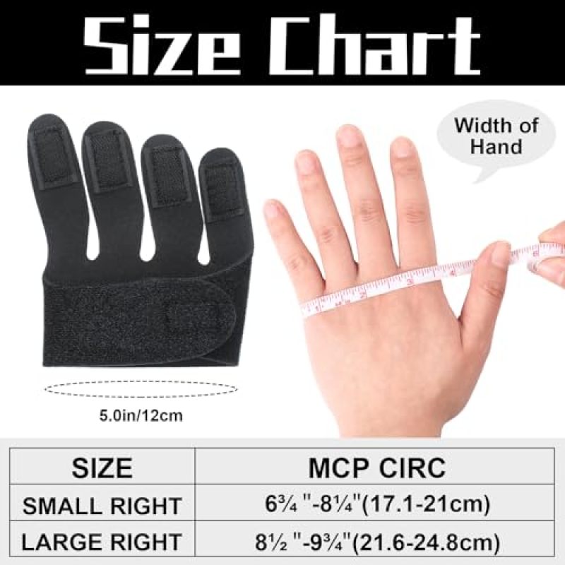 MCP Joint Finger Splint Adjustable Finger Support Brace - Ulnar Deviation Correction Strap Elastic Neoprene Comfort for Hand Therapy and Recovery - Image 2