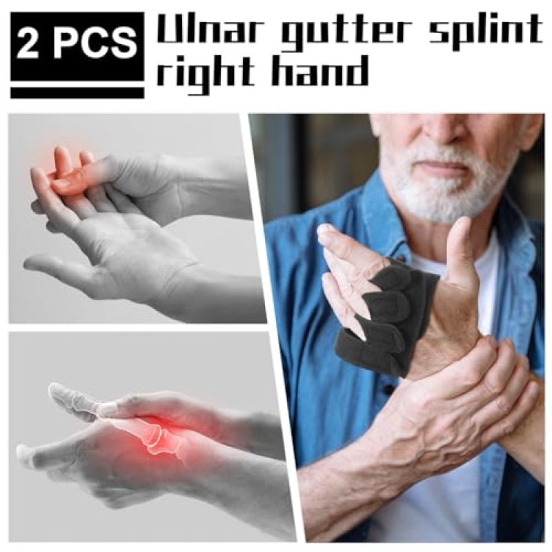 MCP Joint Finger Splint Adjustable Finger Support Brace - Ulnar Deviation Correction Strap Elastic Neoprene Comfort for Hand Therapy and Recovery - Image 5