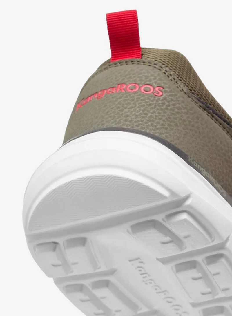 kangaROOS GREY Men's Panelled Lace-Up Closure Sports Shoes for Men | Best Price UAE