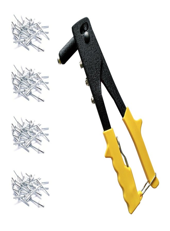 TOMAHAWK® Heavy Duty Riveter Set with 16Nozzles & Anti-Corrosion Properties Ideal for Joining & Fabrication Metals Sheet, Leather & Plastic Parts - Image 1