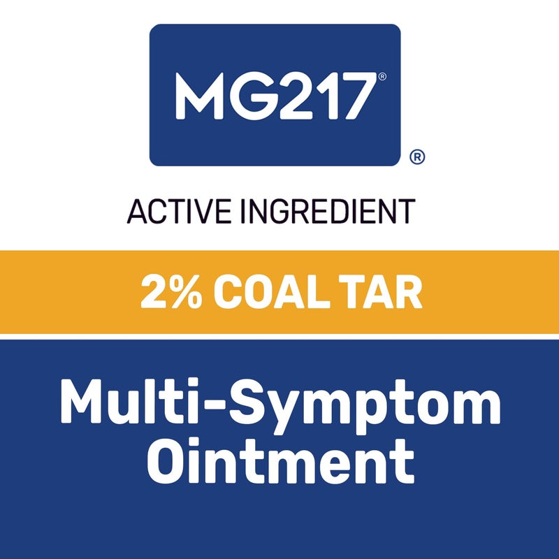 MG217 مرهم MG217 2% قطران الفحم لمرض الصدفية، قوة إضافية لتخفيف الأعراض المتعددة، يخفف الحكة، التقشر، الاحمرار بفعالية، فيتامين A وD وE، 4 أونصة في جرة - Image 4