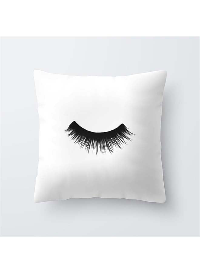NIBEMINENT Eyelash Decor Cushion Cover Multicolour 45x45cm