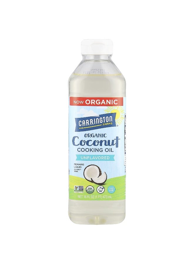 Carrington Farms Carrington Farms, Organic Coconut Cooking Oil, Unflavored, 16 fl oz (473 ml)  - Image 1