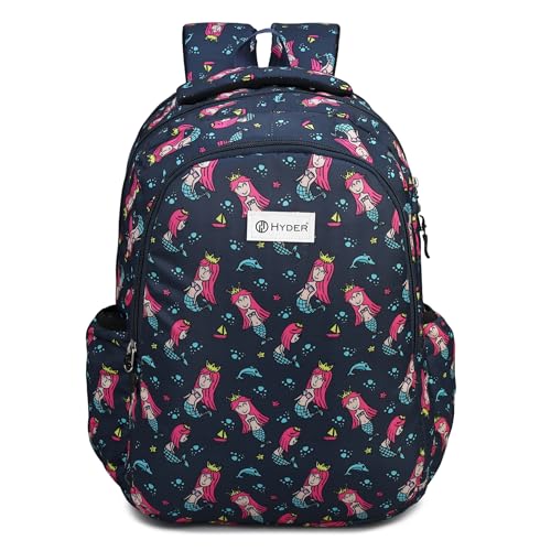 HYDER 30L Zippy Latest And Trendy Stylish Waterproof College/Casual/School Bag/Backpack For Kids, Boys, Girls, Men And Women | Best Bags For Everyday Use (Mermaid) - Image 1
