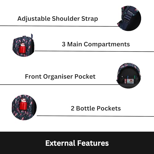 HYDER 30L Zippy Latest And Trendy Stylish Waterproof College/Casual/School Bag/Backpack For Kids, Boys, Girls, Men And Women | Best Bags For Everyday Use (Mermaid) - Image 3