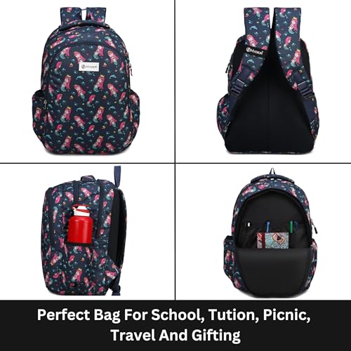 HYDER 30L Zippy Latest And Trendy Stylish Waterproof College/Casual/School Bag/Backpack For Kids, Boys, Girls, Men And Women | Best Bags For Everyday Use (Mermaid) - Image 2