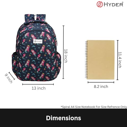 HYDER 30L Zippy Latest And Trendy Stylish Waterproof College/Casual/School Bag/Backpack For Kids, Boys, Girls, Men And Women | Best Bags For Everyday Use (Mermaid) - Image 5