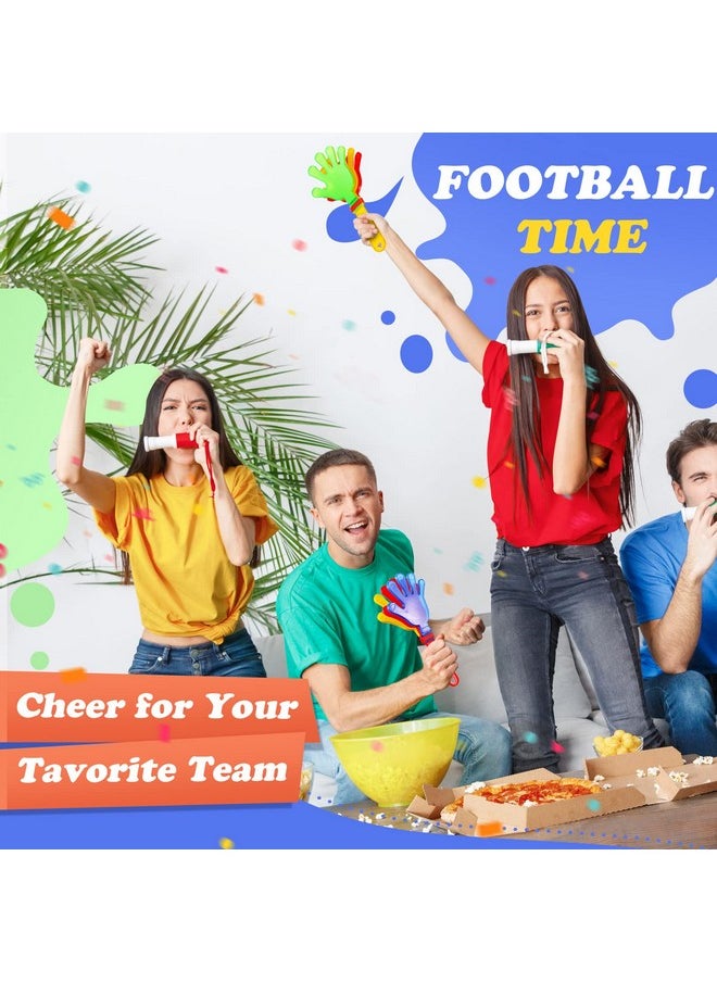 Sratte - 80 Pcs 9.5 Inch Hand Clappers Noisemakers Bulk Clappers Noisemakers Party Favors Mini Hand Clappers Plastic Noise Makers For Sporting Events Fiesta Birthday Game Rewards Cheers Supplies - Image 1