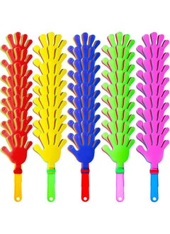 80 Pcs 9.5 Inch Hand Clappers Noisemakers Bulk Clappers Noisemakers Party Favors Mini Hand Clappers Plastic Noise Makers For Sporting Events Fiesta Birthday Game Rewards Cheers Supplies