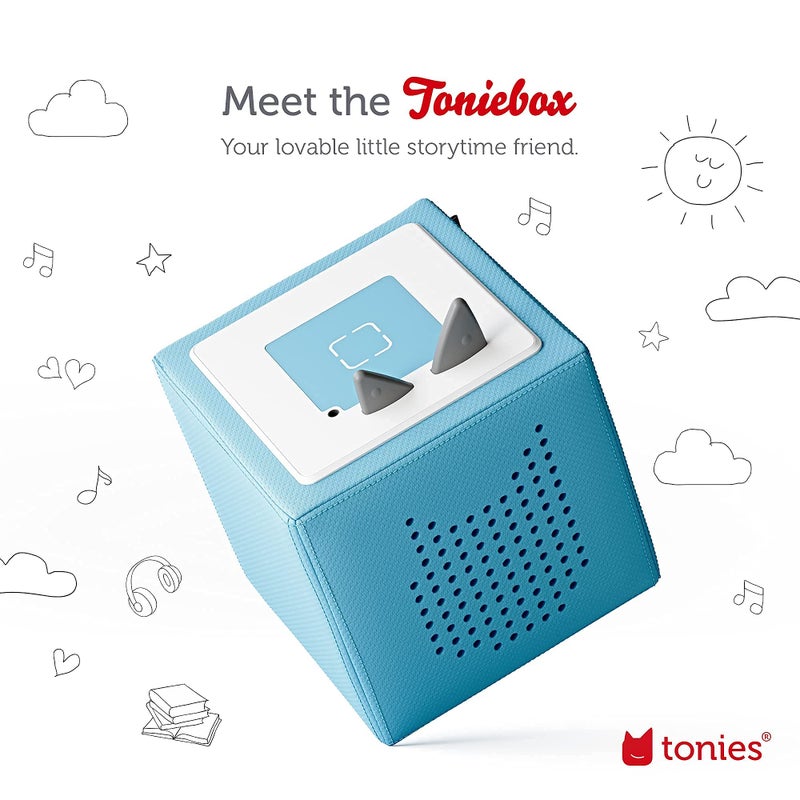 Tonies Toniebox Audio Player Starter Set with Playtime Puppy - Listen, Learn, and Play with One Huggable Little Box - Light Blue  - Image 2