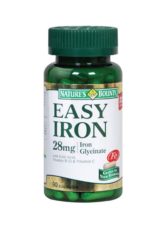 NATURE'S BOUNTY Easy Iron 28Mg - 90 Capsules 