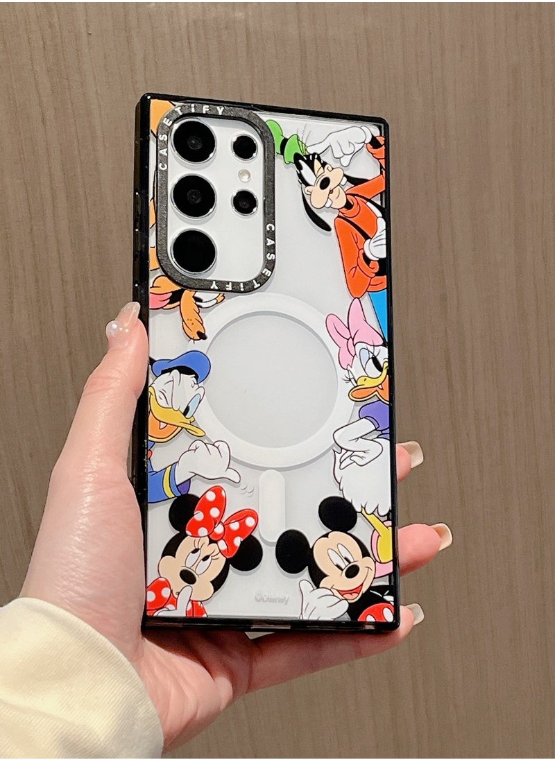 Casetify - For Samsung Galaxy S24 Ultra Magnetic Phone Case Donald Duck Pattern Cover - Image 1