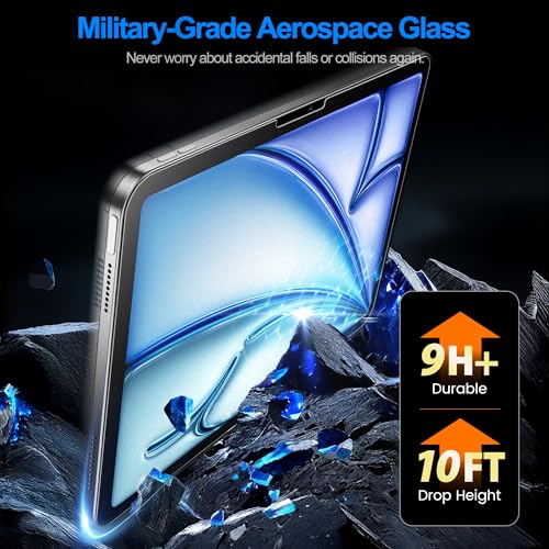 EZ-GLAZ-2 Pack Paper-Feel Screen Protector for iPad Air 11 Inch M4/M3/M2 (2026/2025/2024) – Apple Pencil Compatible, 9H+ Tempered Glass, Matte Film, Anti-Scratch, Bubble Free, with Installation Box - Image 5