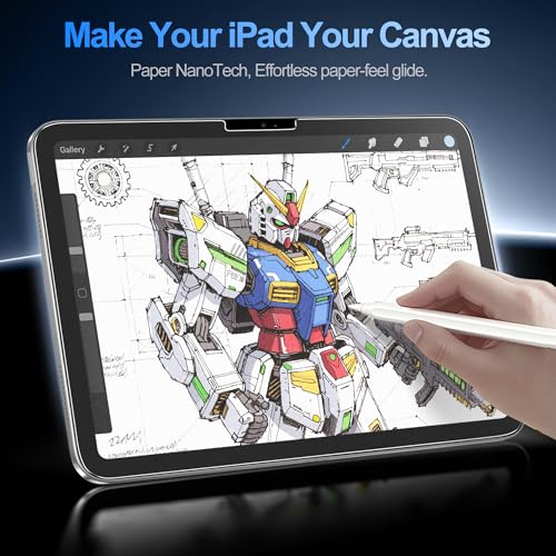 EZ-GLAZ-2 Pack Paper-Feel Screen Protector for iPad Air 11 Inch M4/M3/M2 (2026/2025/2024) – Apple Pencil Compatible, 9H+ Tempered Glass, Matte Film, Anti-Scratch, Bubble Free, with Installation Box - Image 3