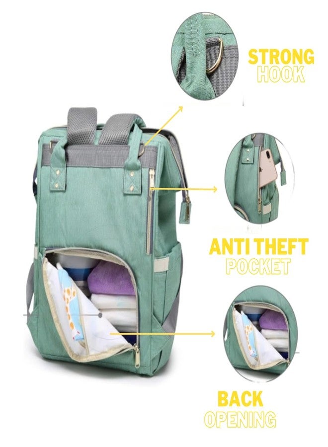 THE MAXIMUS Maximus Stylish Babies Diaper Bags for Mothers - Economical Version|6 Month Warranty (Green) - Image 4