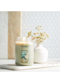 YANKEE CANDLE Yankee Candle Sage & Citrus Scented, Classic 22oz Large Jar Single Wick Candle, Over 110 Hours of Burn Time, Ideal for Home Decor and Gifts  - Image 3