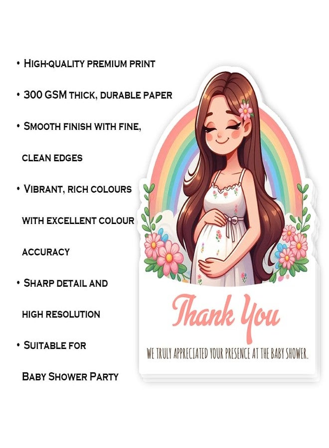 Suruchi Strokes Baby Shower Thank You Tag | Return Gift Card | Coming Soon Welcome Party - Image 5