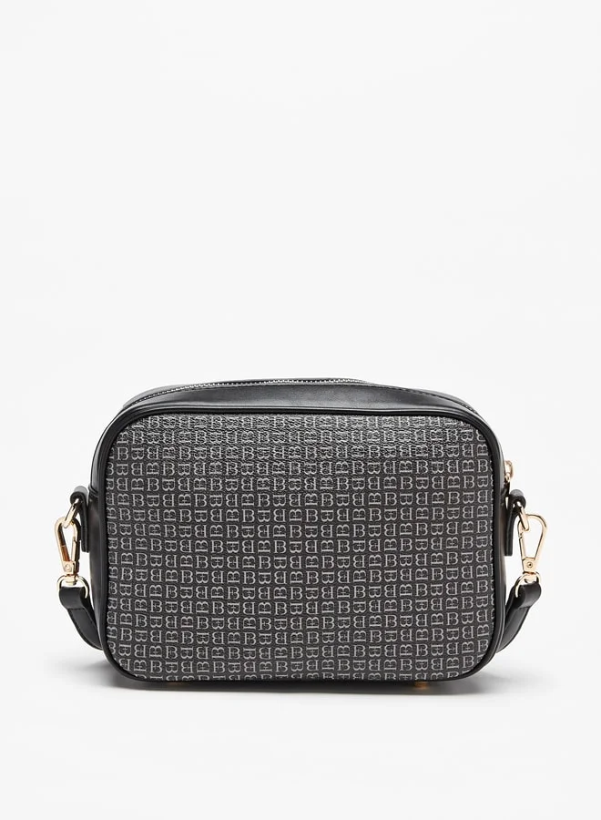 فلورا بيلا من شو إكسبرس Monogram Print Crossbody Bag with Detachable Strap