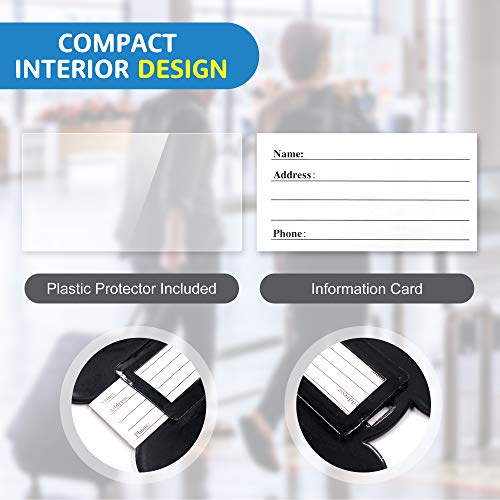 Finex 4 Pcs Set Mickey Minnie Silicone Travel Luggage Baggage Identification Labels ID Tag for Bag Suitcase Plane Cruise Ships with Belt Strap - Image 4