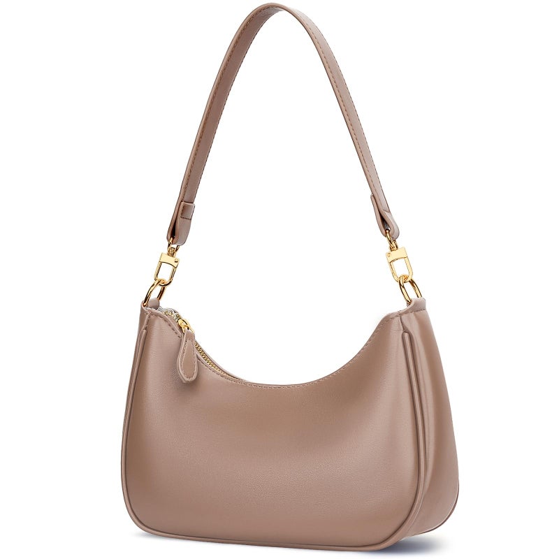 KKXIU Shoulder Bag for Women Cute Hobo Purses and Handbags Retro Clutch Underarm Purse(Khaki) - Image 1