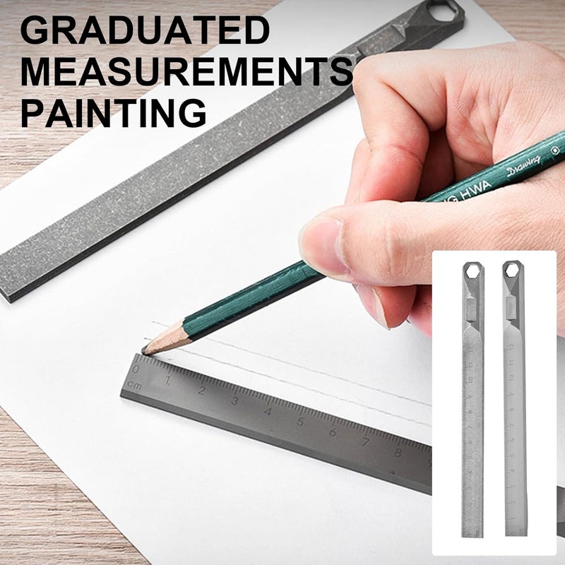 Stone Wash Alloy Straight Hanging Pry Bar Tool With 8mm Hexagon Wrench - Image 4