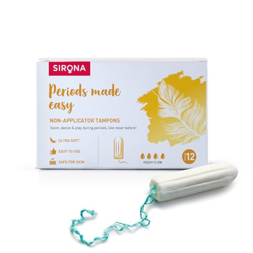 Sirona Fda Approved Natural Biodegradable Tampons - 12 Pieces - Image 1
