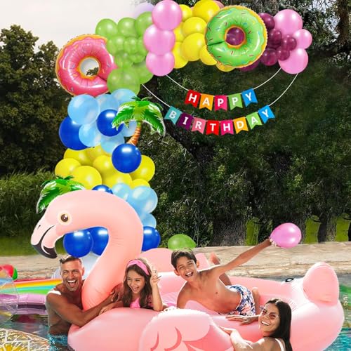 Party Propz مجموعة زينة حفلات الصيف 75 قطعة لتزيين حفلات الصيف | زينة حفلات بجانب المسبح | زينة حفلات المسبح - Image 5