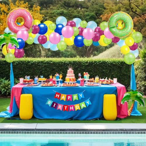 Party Propz مجموعة زينة حفلات الصيف 75 قطعة لتزيين حفلات الصيف | زينة حفلات بجانب المسبح | زينة حفلات المسبح - Image 4