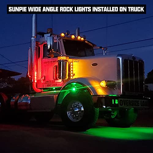 SUNPIE 12 Pods Upgraded 210 Degrees Wide Angle RGBW Rock Lights App Voice Mode Music Mode Automatic Control Neon Light Kit Wheel Well Lights for Off Road Truck SUV ATV UTV Boats - Image 5