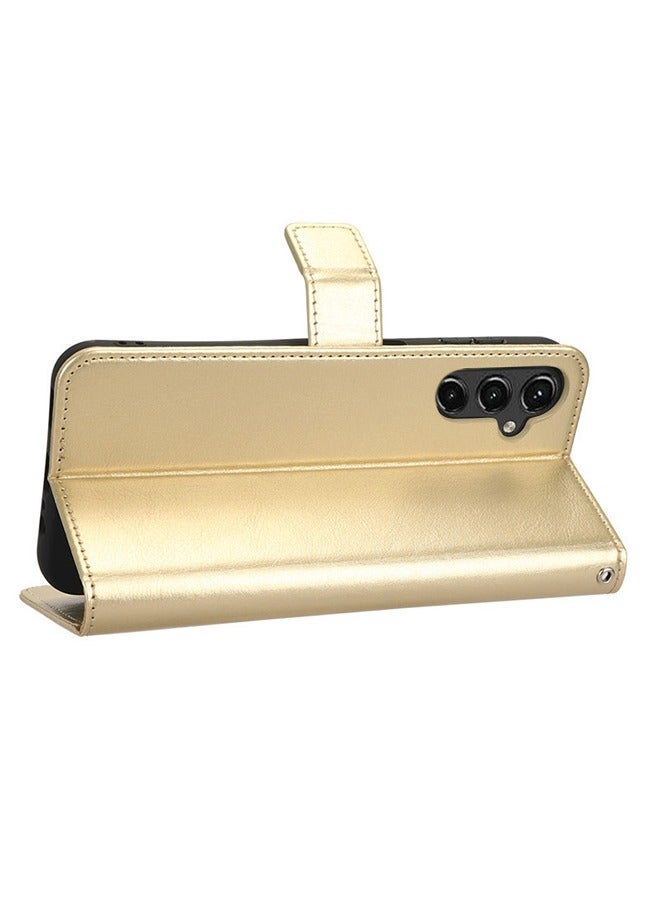 X-level Samsung Galaxy A15 4G/5G Phone Case Cover with Full Body Camera Len Protector PU Leather Wallet Card Holder Shockproof Protective Back Cover with Release Hand Phone Holder Daily Video Kickstand - Image 4