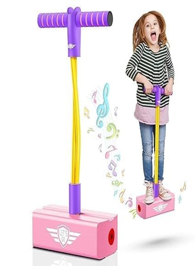 RUDRO IMPEX Kids Pogo Jumper Pogo Stick for Toddlers, Durable Foam Bungee Jumping Stick Makes Squeaky Sounds Improves Balance, Bouncing Toy for Ages 3 and up Holds up to 250lbs - Multicolor - Image 1