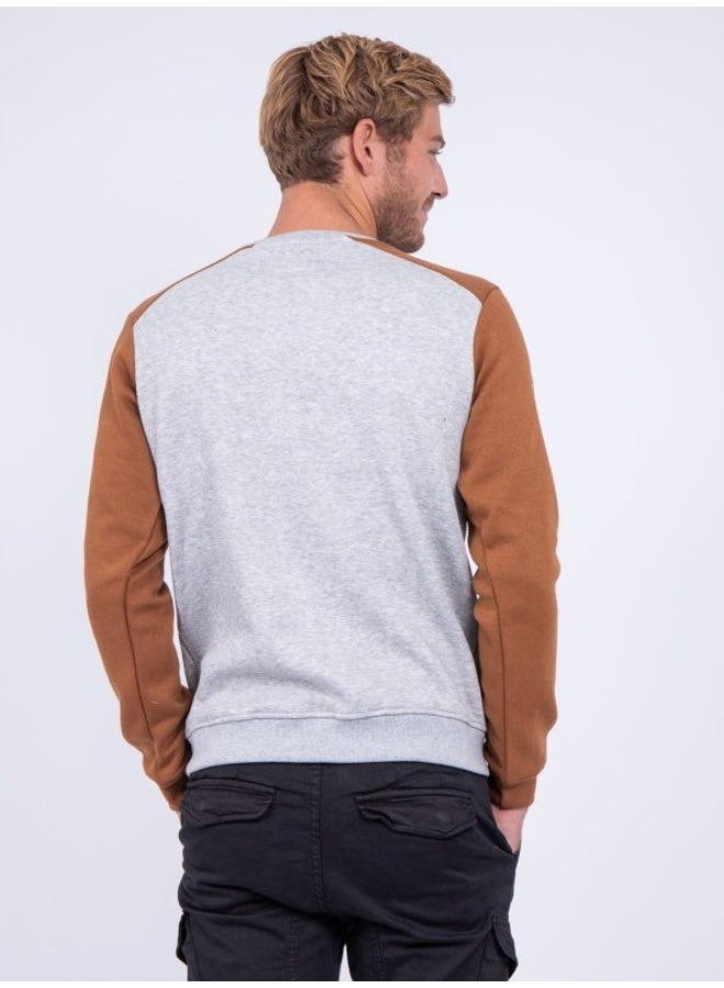 Ritchie Caramel Wormount Crew Neck Cotton Sweatshirt - Image 4