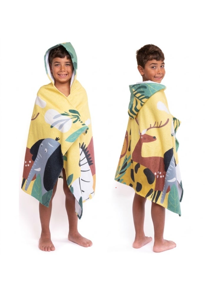 Mintra Premium Kids' Hooded Beach Towel – Soft, Absorbent, and Fun - Image 1