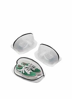 Excefore Shoe Wash Bags 3 PCS Reusable Laundry Bag Mesh Washing Cleaning Bag with Zip Closure for Sneakers Socks Bras Fit up to Men’s Size 12 Travel Organization Bag Shoe Dryer (24CM*42CM)  - Image 1