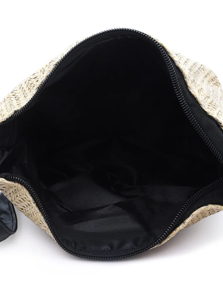 London Rag Dark Beige Woven Purse Bag