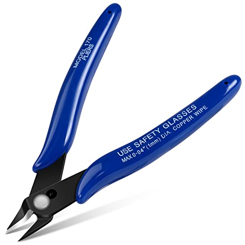 Ainiv Wire Cutters, Spring-loaded Side Cutters Flush Cutters, Diagonal Cutters Precision Side Cutters, Diagonal Cutting Pliers in CRV Steel, Heavy Duty Cutting Pliers for Electrical, Homes - Image 1