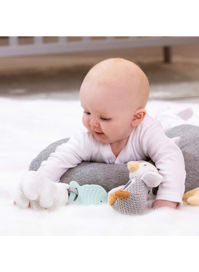 Nuby Nursery Tummy Time Pillow, Baby Support Pillow with Sensory Activities for Tummy Time Development and Early Learning, Assorted - Image 5