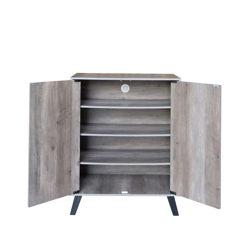 بيتي خزانة أحذية مودرن 4 أدوار –  خشب ماليزي باللونين الرمادي والبني مقاس (94 × 33 × 75) سم - Image 4