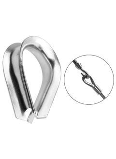 AConnet AConnet M12 Stainless Steel Thimble Rigging 12 Pcs Steel Cable Wire Rope Thimble 12304 Stainless Steel Rope Thimbles for Rope Diameter Wire RopeCable  - Image 5
