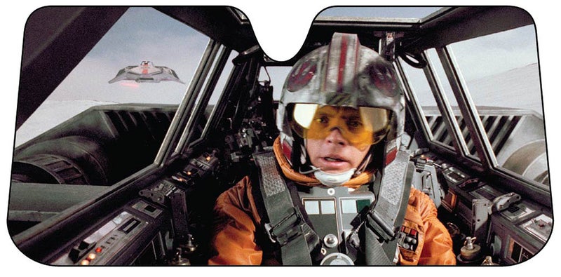Plasticolor 003702R01 Star Wars Snow Speeder Accordion Style Front Windshield Sunshade - Image 1