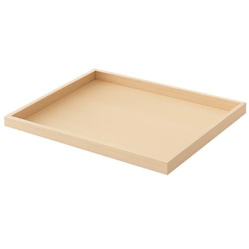 SIRI DECORE SiRiDecore Trousseau Pinewood Attractive Rectangular Plain Tray for Wedding/Shaadi Gift Hampers,Engagement,Saree Clothes Packing,Dry Fruit,Birthday,Festival Return Gifts,Shagun,Brown (12X18X1) - Image 1