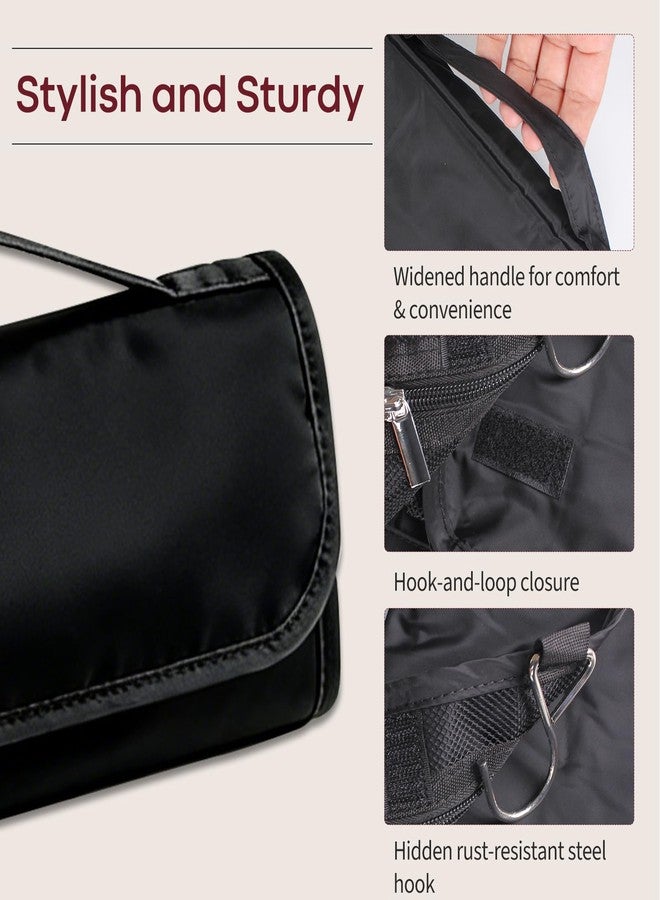 DERAYMI Ostomy Colostomy Travel Bag, Hanging Ostomy Supplies Bags with Hook, Accessory Storage Bags Pouch for Colostomy Toiletries Makeup (Black) - Image 4