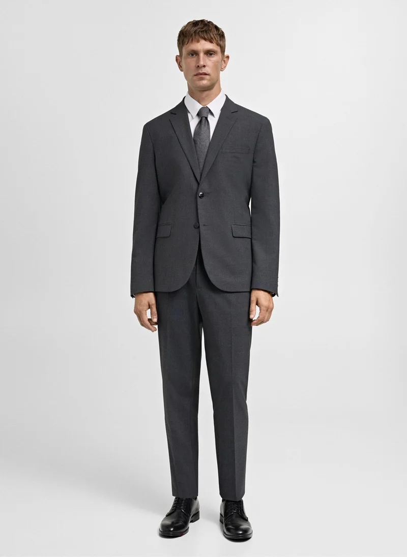 مانجو مان Stretch Fabric Super Slim Fit Suit Trousers