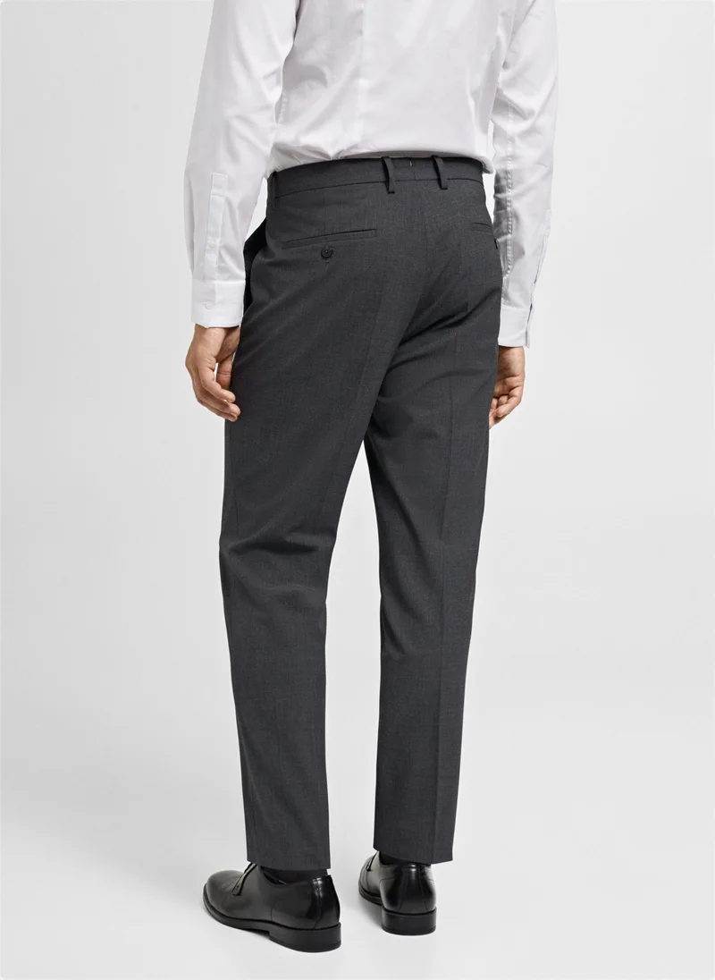 مانجو مان Stretch Fabric Super Slim Fit Suit Trousers